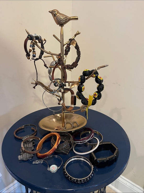 Jewelry - Bundle Assorted Black and Brown Women's Bracelets - Mixed Stackable Set